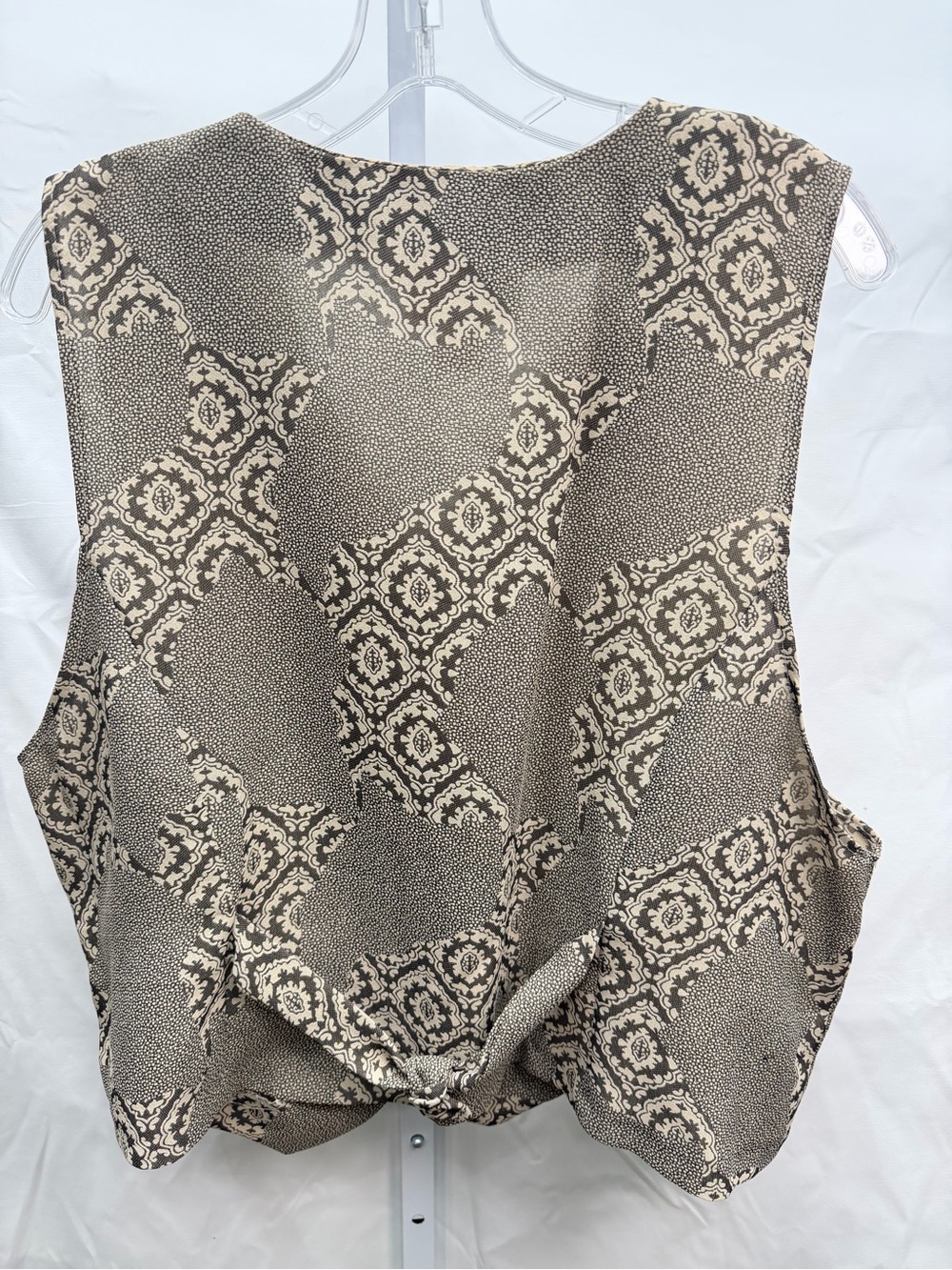 Vintage License USA Damask Vest | Size L | Dark Academia 90s - Picture 2 of 4